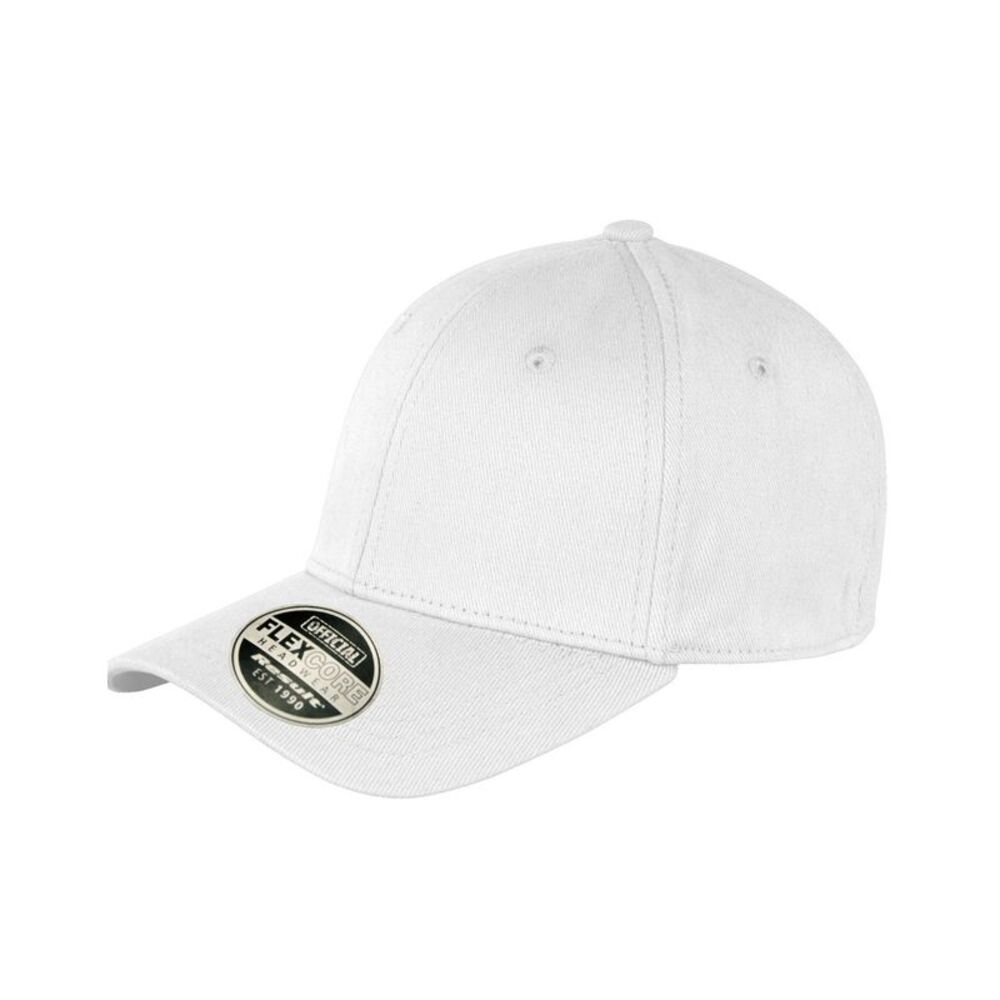 Result Headwear Kansas Flex Baseball Cap / White